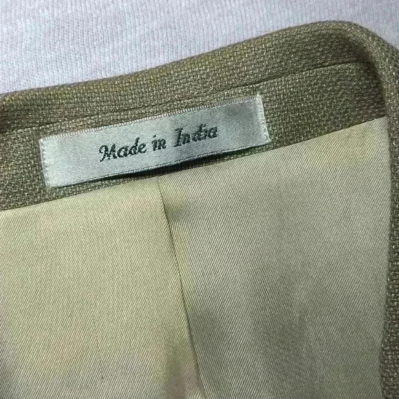 Lauren Ralph Lauren Classic Tan Sports Coat Blazer Suit Lined Jacket Mens 38R - Picture 11 of 16